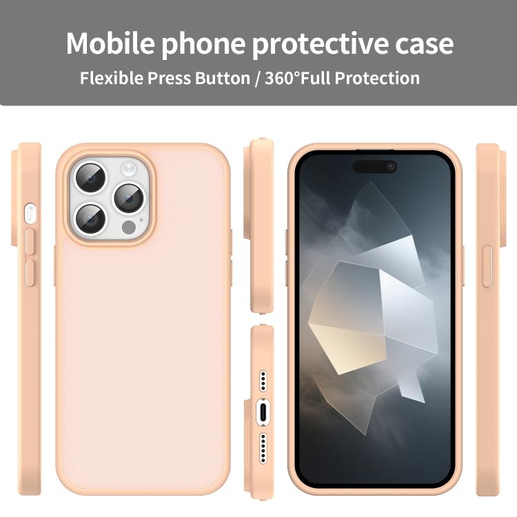 For iPhone 14 Pro Max Fanying Series PC Hybrid TPU Translucent Frosted Phone Case