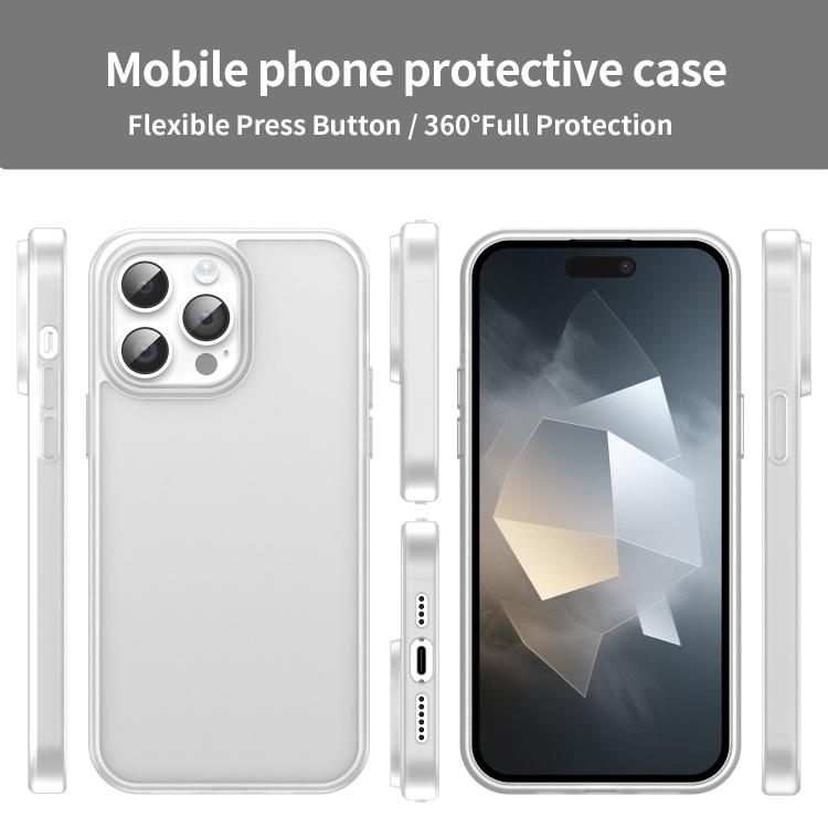 For iPhone 14 Pro Max Fanying Series PC Hybrid TPU Translucent Frosted Phone Case