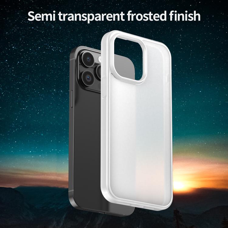 For iPhone 14 Pro Max Fanying Series PC Hybrid TPU Translucent Frosted Phone Case