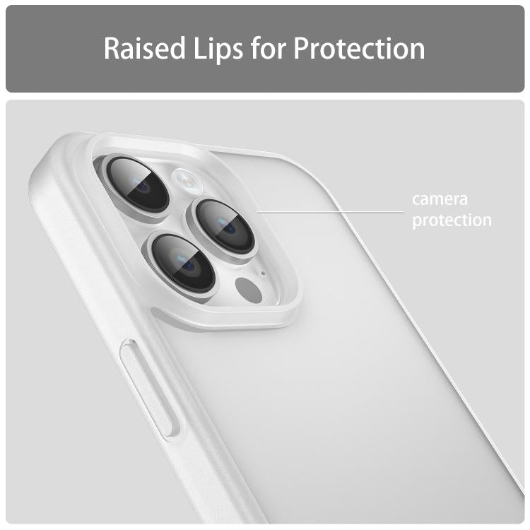 For iPhone 14 Pro Max Fanying Series PC Hybrid TPU Translucent Frosted Phone Case