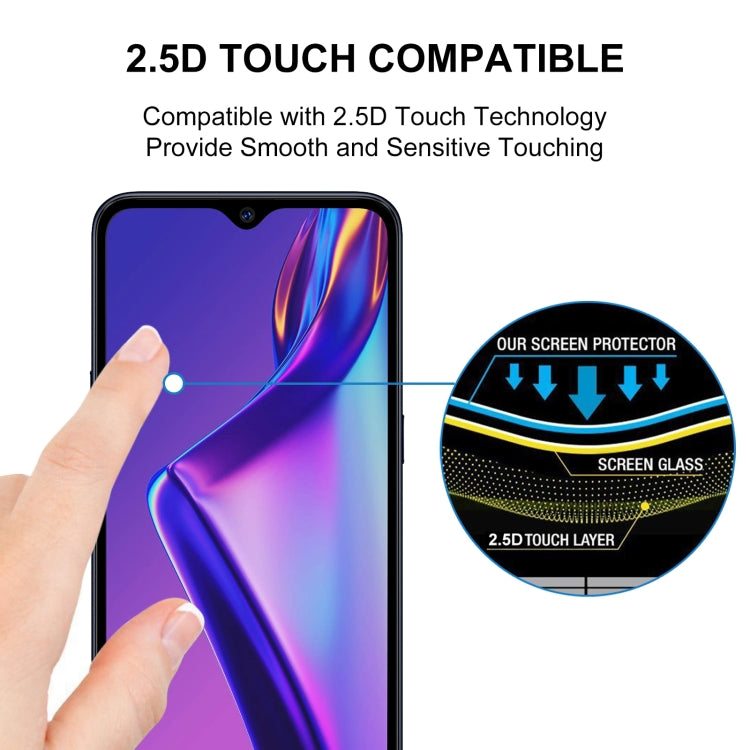 For OPPO A12 Full Glue Full Screen Tempered Glass Film