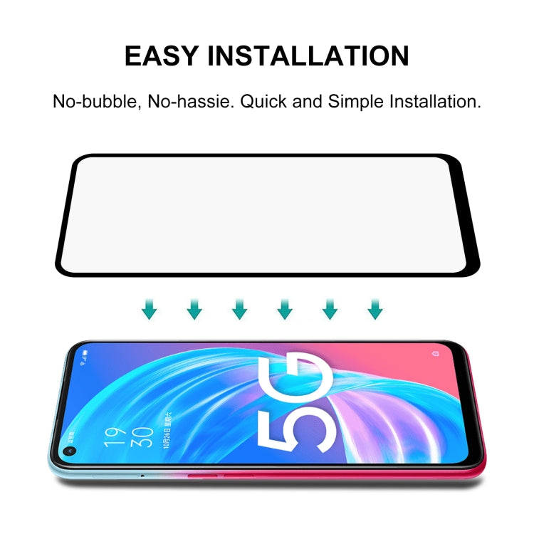 For OPPO A72 5G Full Glue Full Screen Tempered Glass Film