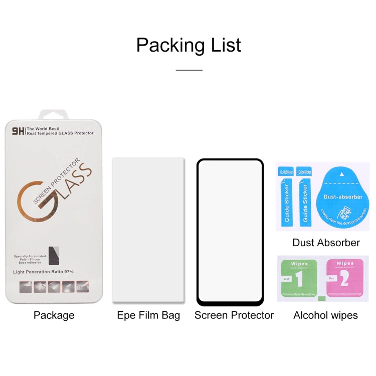For OPPO A72 5G Full Glue Full Screen Tempered Glass Film