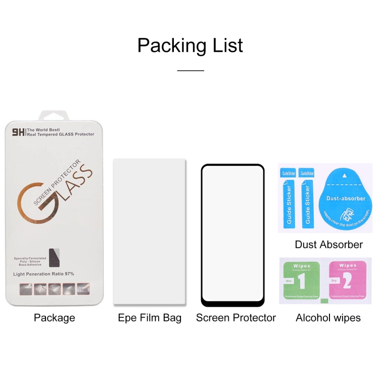 For OPPO A93 Full Glue Full Screen Tempered Glass Film
