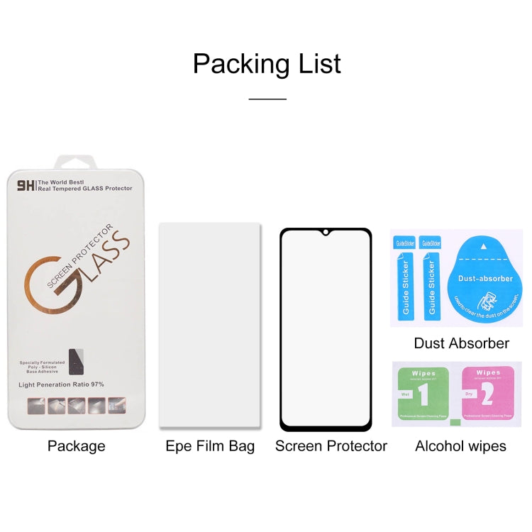 For OPPO F17 Full Glue Full Screen Tempered Glass Film