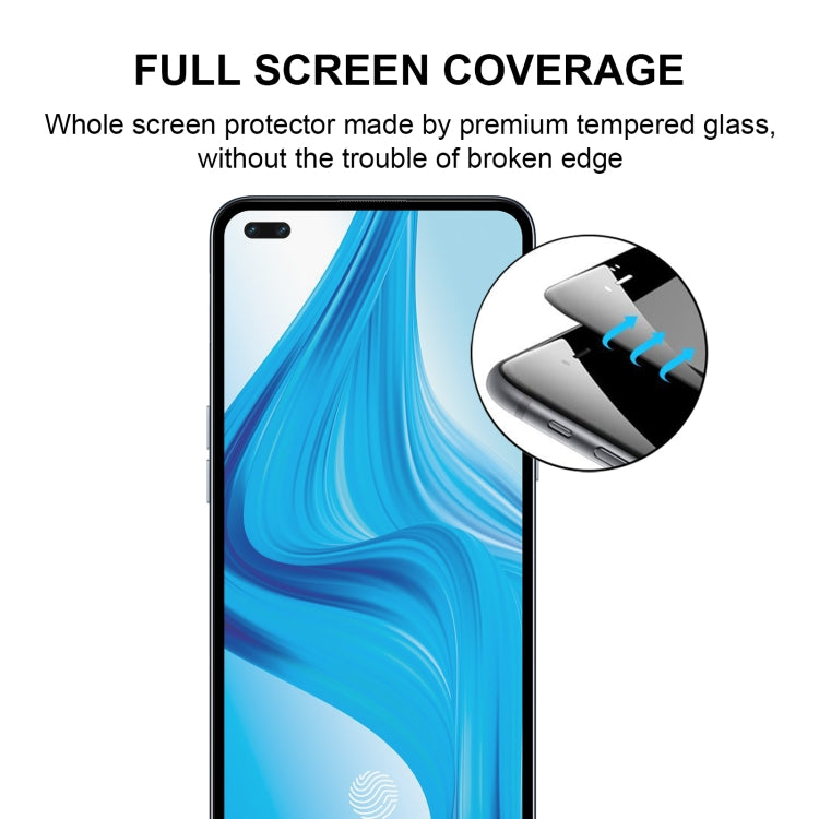 For OPPO F17 Pro Full Glue Full Screen Tempered Glass Film