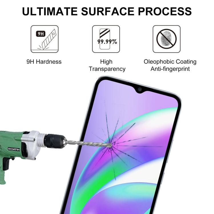 For OPPO Realme C12 Full Glue Full Screen Tempered Glass Film