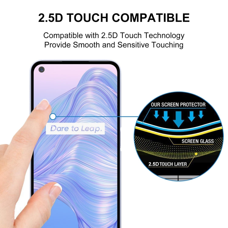 For OPPO Realme V5 5G Full Glue Full Screen Tempered Glass Film