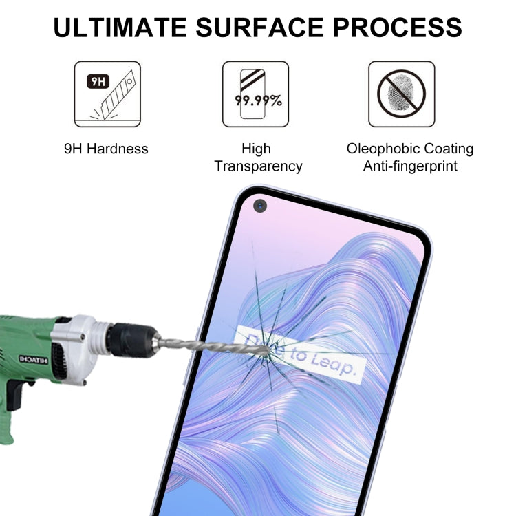 For OPPO Realme V5 5G Full Glue Full Screen Tempered Glass Film