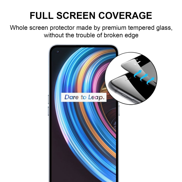 For OPPO Realme X7 Full Glue Full Screen Tempered Glass Film
