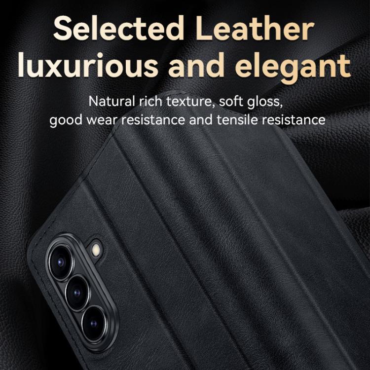 For Samsung Galaxy Z Fold7 5G SULADA All-inclusive Magnetic Snap Flip Leather Phone Case