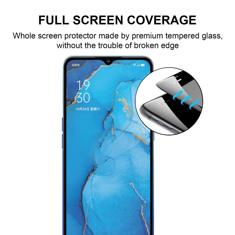 For OPPO Reno3 A Full Glue Full Screen Tempered Glass Film