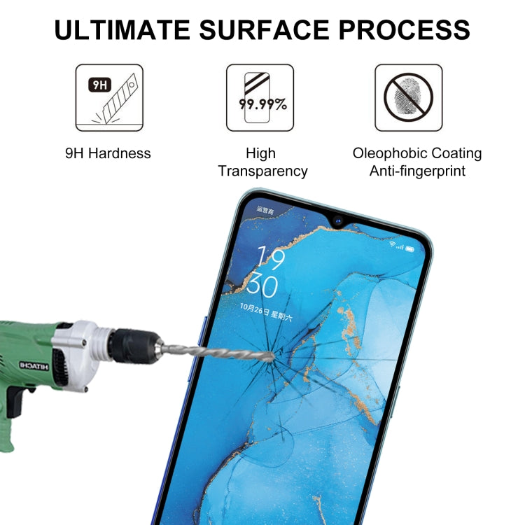 For OPPO Reno3 A Full Glue Full Screen Tempered Glass Film