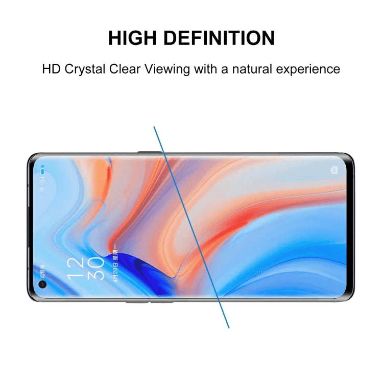 For OPPO Reno4 Pro Curved Full Screen Tempered Glass Film