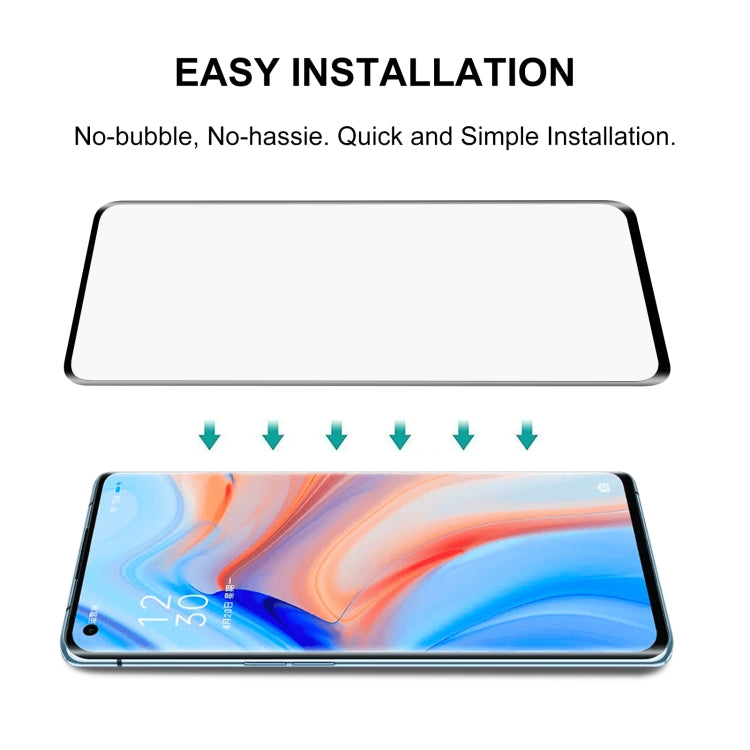 For OPPO Reno4 Pro Curved Full Screen Tempered Glass Film