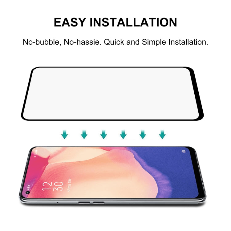 For OPPO Reno4 SE Full Glue Full Screen Tempered Glass Film
