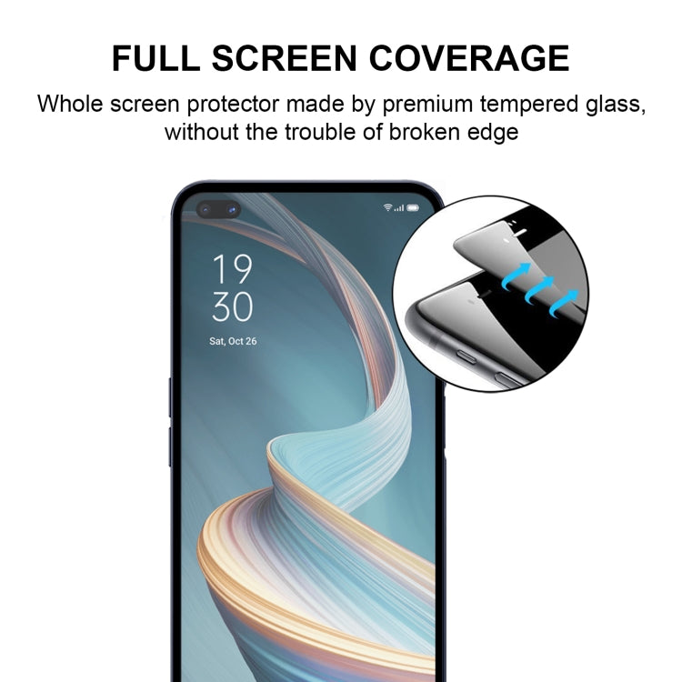For OPPO Reno4 Z 5G Full Glue Full Screen Tempered Glass Film