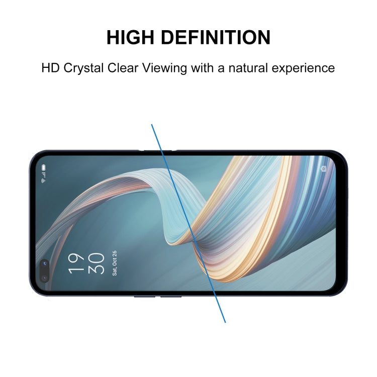For OPPO Reno4 Z 5G Full Glue Full Screen Tempered Glass Film