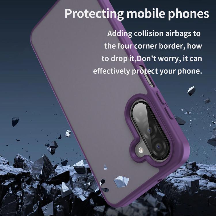 For Samsung Galaxy A26 5G Fanying Series PC Hybrid TPU Translucent Frosted Phone Case