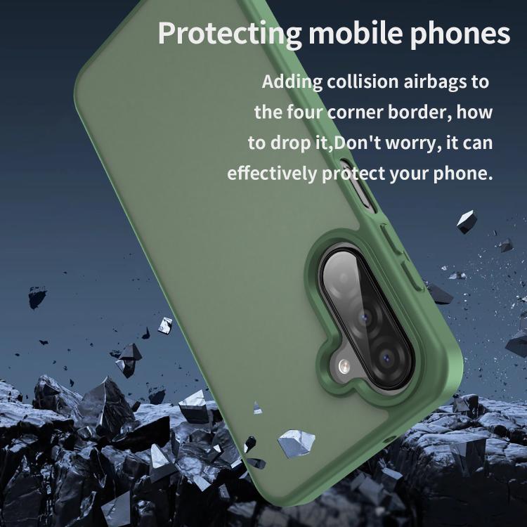 For Samsung Galaxy A26 5G Fanying Series PC Hybrid TPU Translucent Frosted Phone Case