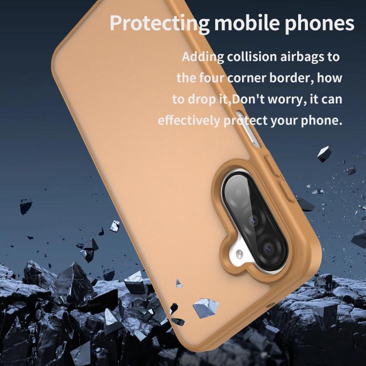 For Samsung Galaxy A26 5G Fanying Series PC Hybrid TPU Translucent Frosted Phone Case