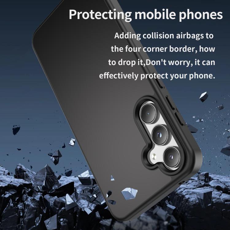For Samsung Galaxy A55 5G Fanying Series PC Hybrid TPU Translucent Frosted Phone Case