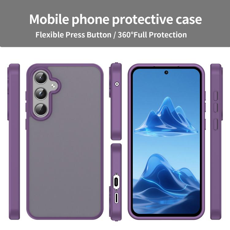 For Samsung Galaxy A55 5G Fanying Series PC Hybrid TPU Translucent Frosted Phone Case