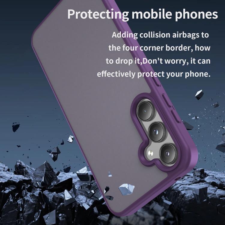 For Samsung Galaxy A55 5G Fanying Series PC Hybrid TPU Translucent Frosted Phone Case