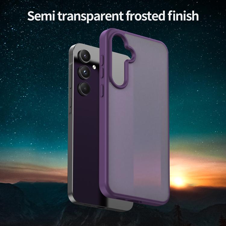 For Samsung Galaxy A55 5G Fanying Series PC Hybrid TPU Translucent Frosted Phone Case