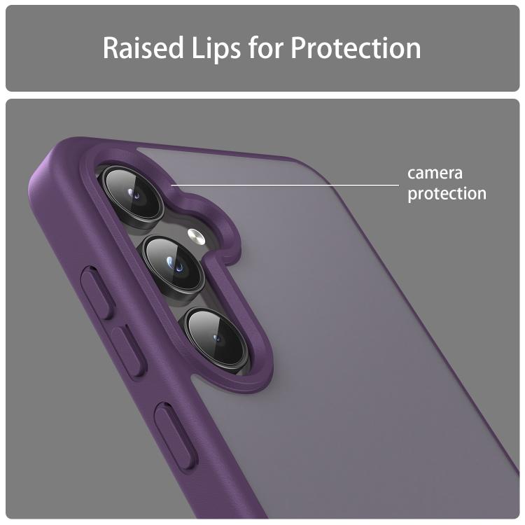 For Samsung Galaxy A55 5G Fanying Series PC Hybrid TPU Translucent Frosted Phone Case