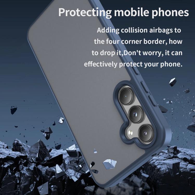 For Samsung Galaxy A55 5G Fanying Series PC Hybrid TPU Translucent Frosted Phone Case