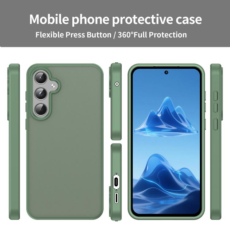 For Samsung Galaxy A55 5G Fanying Series PC Hybrid TPU Translucent Frosted Phone Case