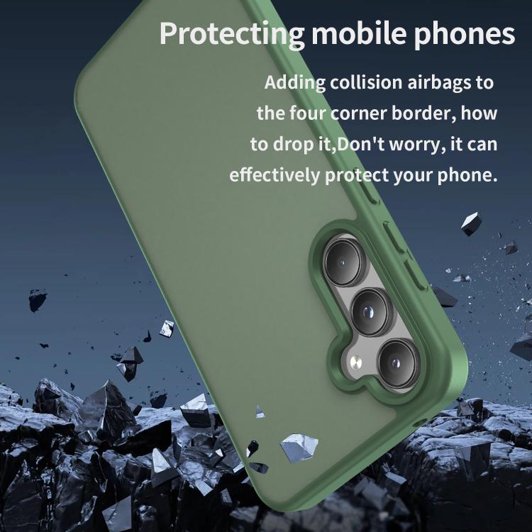 For Samsung Galaxy A55 5G Fanying Series PC Hybrid TPU Translucent Frosted Phone Case