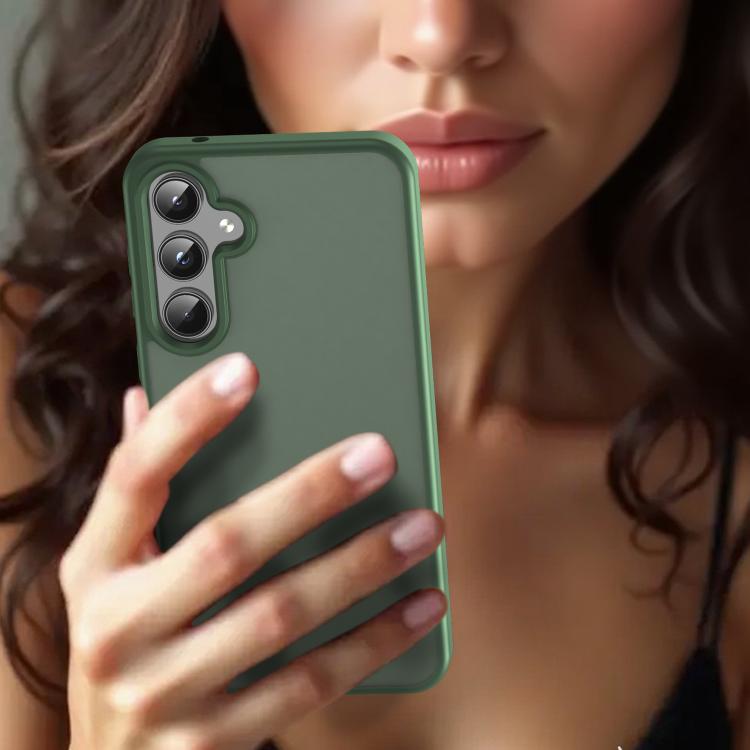 For Samsung Galaxy A55 5G Fanying Series PC Hybrid TPU Translucent Frosted Phone Case