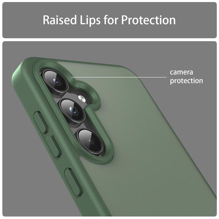For Samsung Galaxy A55 5G Fanying Series PC Hybrid TPU Translucent Frosted Phone Case