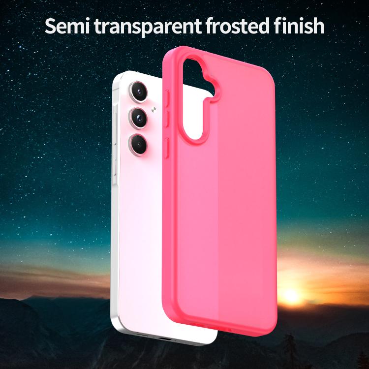 For Samsung Galaxy A55 5G Fanying Series PC Hybrid TPU Translucent Frosted Phone Case