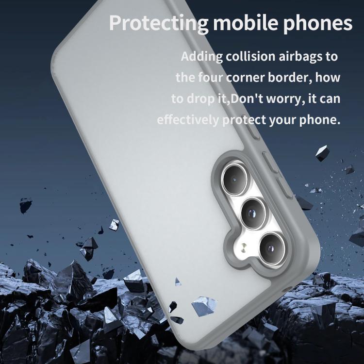 For Samsung Galaxy A55 5G Fanying Series PC Hybrid TPU Translucent Frosted Phone Case