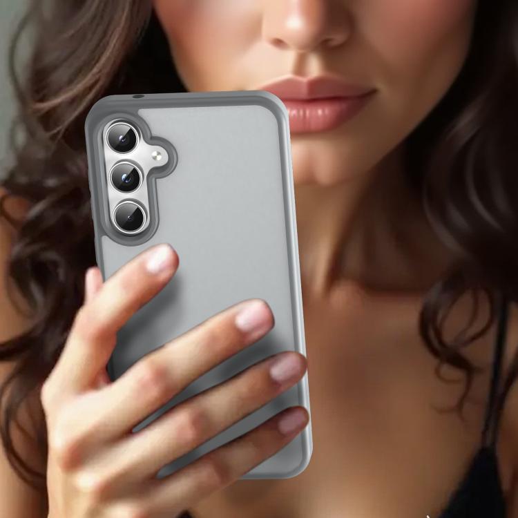 For Samsung Galaxy A55 5G Fanying Series PC Hybrid TPU Translucent Frosted Phone Case