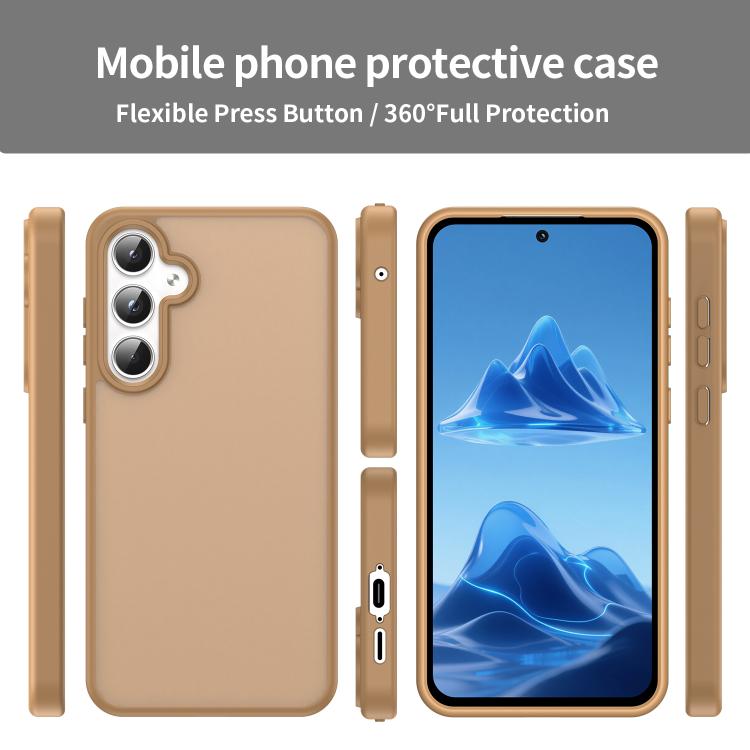 For Samsung Galaxy A55 5G Fanying Series PC Hybrid TPU Translucent Frosted Phone Case