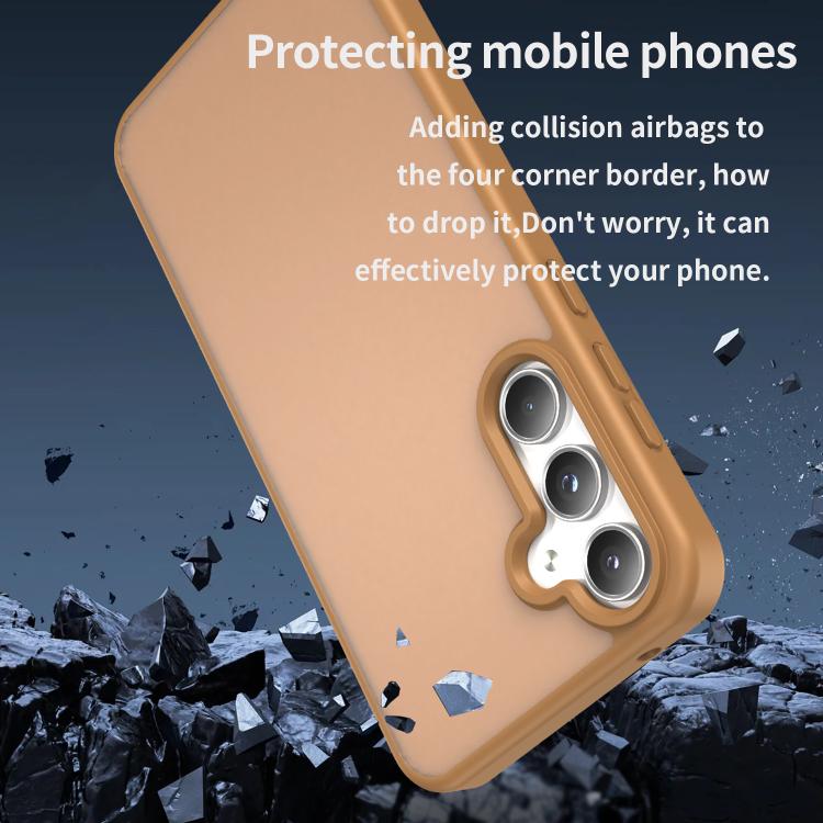For Samsung Galaxy A55 5G Fanying Series PC Hybrid TPU Translucent Frosted Phone Case