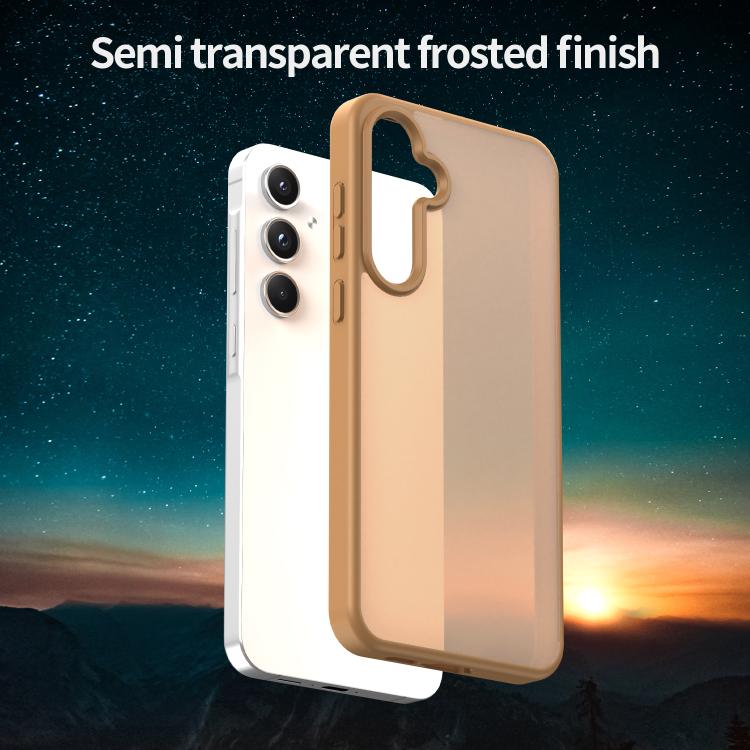 For Samsung Galaxy A55 5G Fanying Series PC Hybrid TPU Translucent Frosted Phone Case