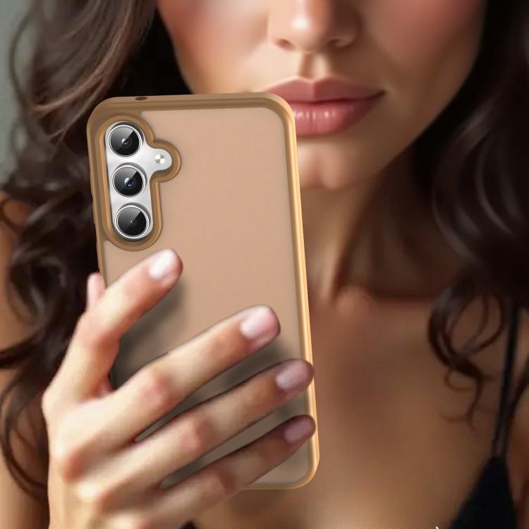For Samsung Galaxy A55 5G Fanying Series PC Hybrid TPU Translucent Frosted Phone Case