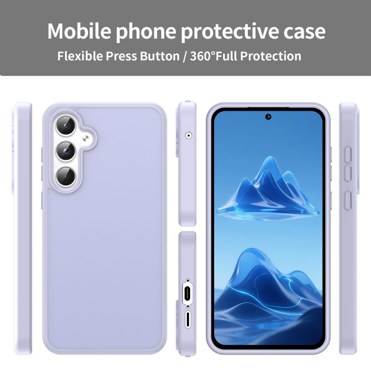 For Samsung Galaxy A55 5G Fanying Series PC Hybrid TPU Translucent Frosted Phone Case