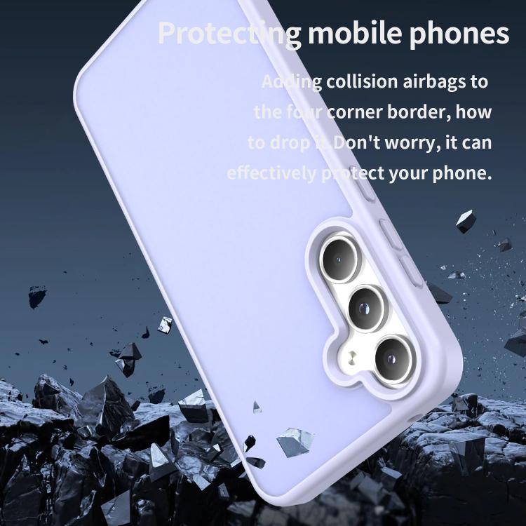 For Samsung Galaxy A55 5G Fanying Series PC Hybrid TPU Translucent Frosted Phone Case