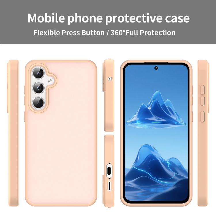For Samsung Galaxy A55 5G Fanying Series PC Hybrid TPU Translucent Frosted Phone Case