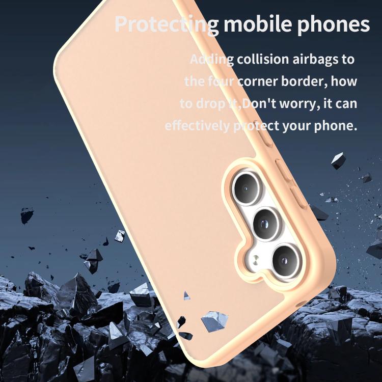 For Samsung Galaxy A55 5G Fanying Series PC Hybrid TPU Translucent Frosted Phone Case