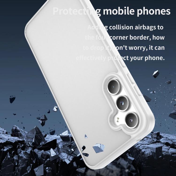 For Samsung Galaxy A55 5G Fanying Series PC Hybrid TPU Translucent Frosted Phone Case