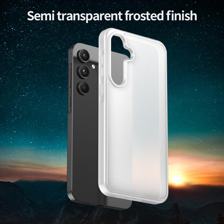 For Samsung Galaxy A55 5G Fanying Series PC Hybrid TPU Translucent Frosted Phone Case