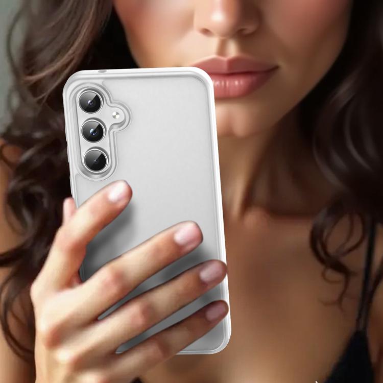 For Samsung Galaxy A55 5G Fanying Series PC Hybrid TPU Translucent Frosted Phone Case