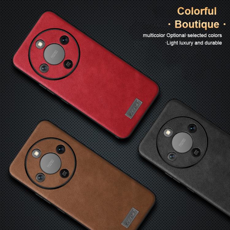 For Honor X70 5G SULADA Shockproof TPU Hybrid Handmade Leather Phone Case